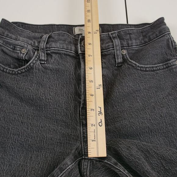 Madewell Mid Rise Perfect Vintage Straight Rosella Wash Black Jeans 26 Petite - Picture 6 of 12